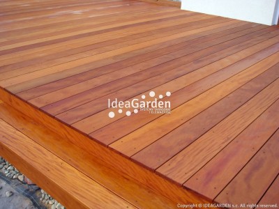 Deska tarasowa Badi 19x90 [mm] - dł. 3,66 m (drobny ryfel i gładka)