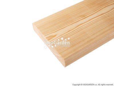 Deska Tarasowa Modrzew Syberyjski 28x145 [mm] - dł. 4,2 m (dwustronnie gładka)