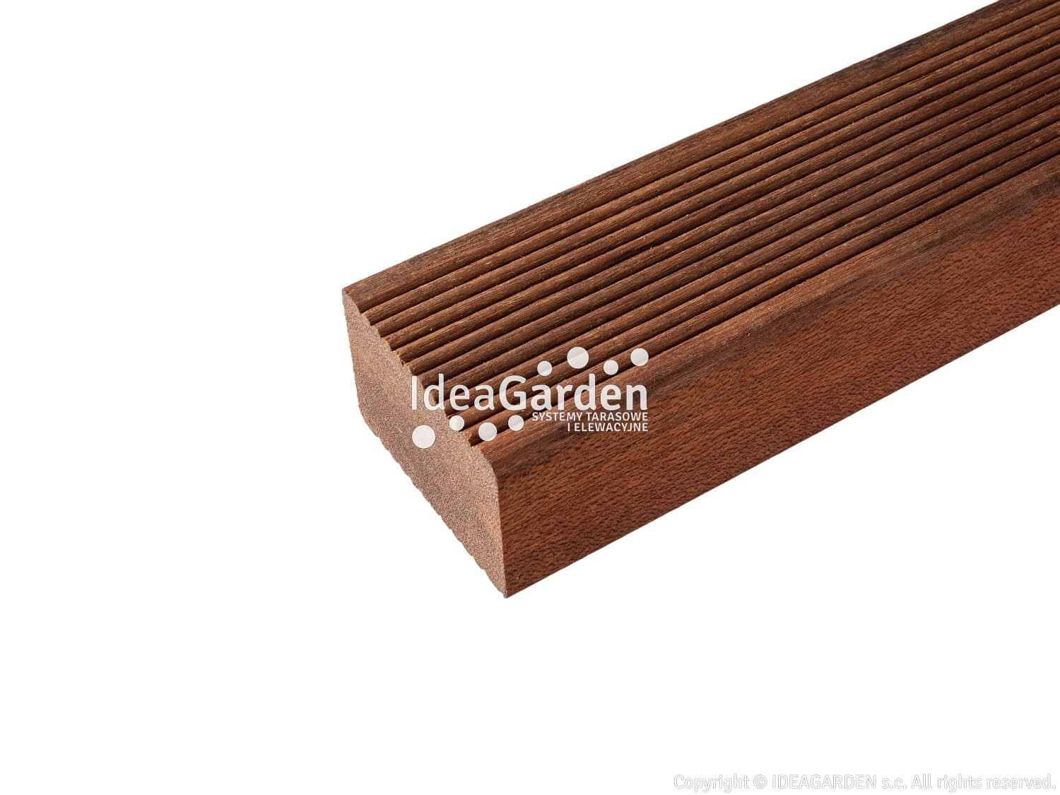 Legar z drewna egzotycznego 45x70 [mm] - dł. 4,88 m