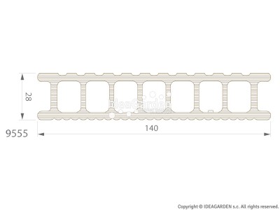Deska kompozytowa TWINSON Essential Terrace (503 leszczynowy) - dł. 4,0 m
