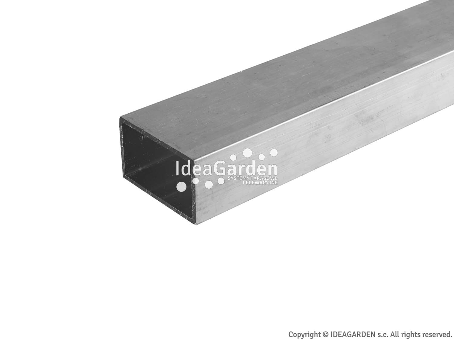 Legar aluminiowy 30x50 [mm] - dł. 2,8 m