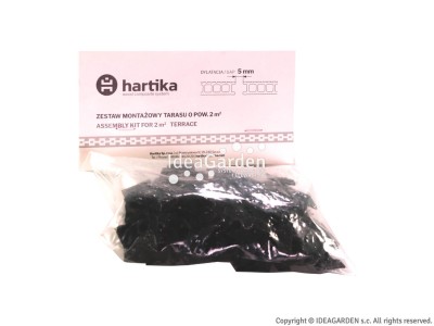 Zestaw klipsów montażowych Hartika (na 2m2) - szczelina 5 mm