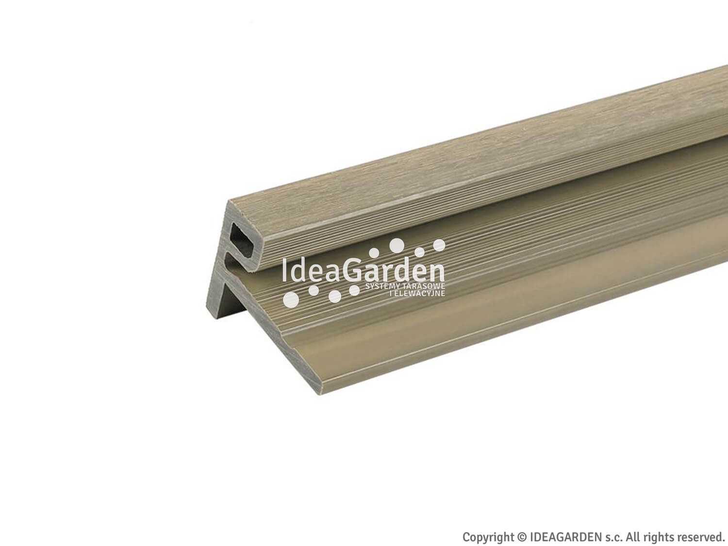 Kątownik kończący UH50 75x53,2 [mm] (Antique) - dł. 2,8 m