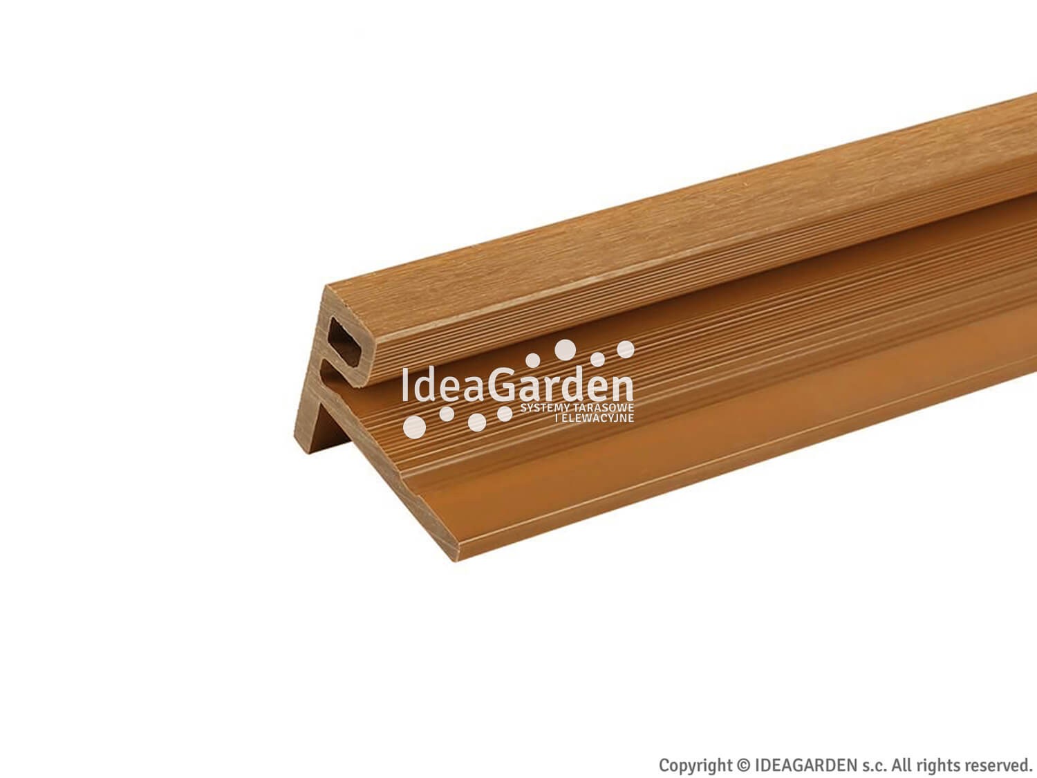 Kątownik kończący UH50 75x53,2 [mm] (Red Cedar) - dł. 2,8 m