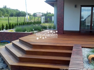 Deska tarasowa Angelim Amorgoso 25x145 [mm] - dł. 4,88 m (drobny ryfel i gładka)