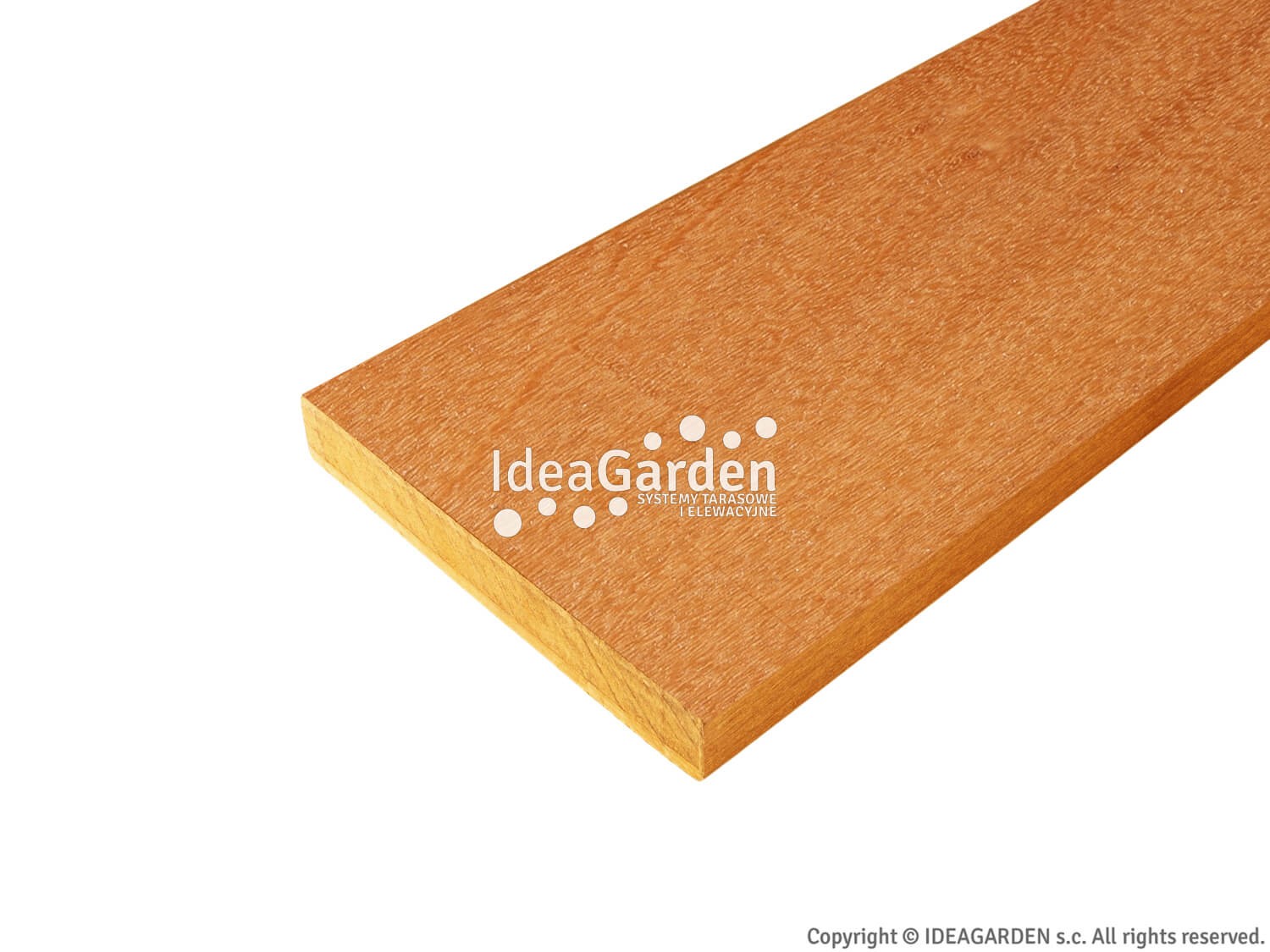 Deska tarasowa Garapa 21x145 [mm] - dł. 5,49 m (dwustronnie gładka)