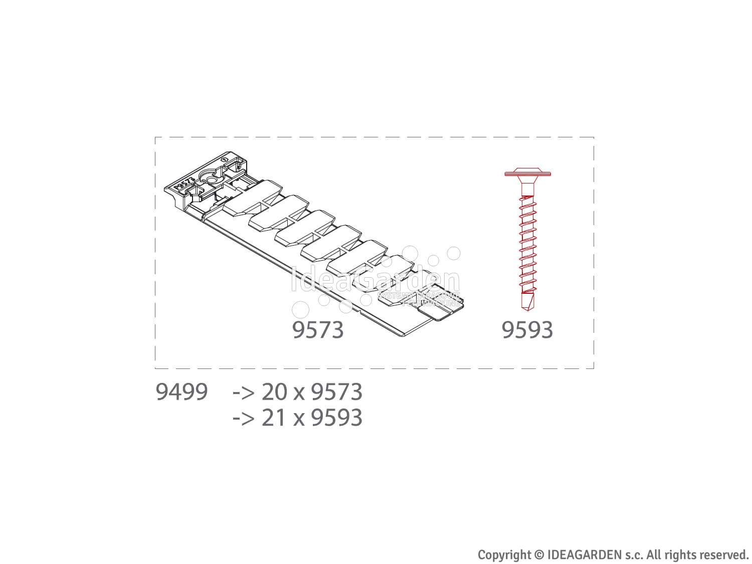 Łączniki dylatacji do deski elewacyjnej Twinson Wall Premium - 9499