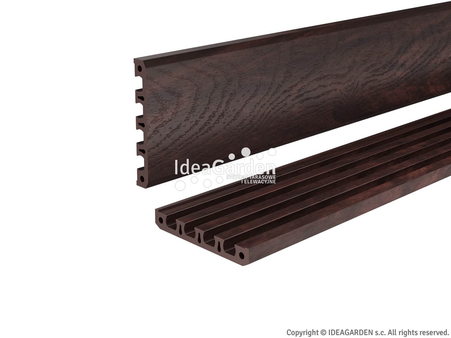 Kompozytowa listwa wykończeniowa Timberness FOREST 12x80 [mm] (Massaranduba) - dł. 4,0 m