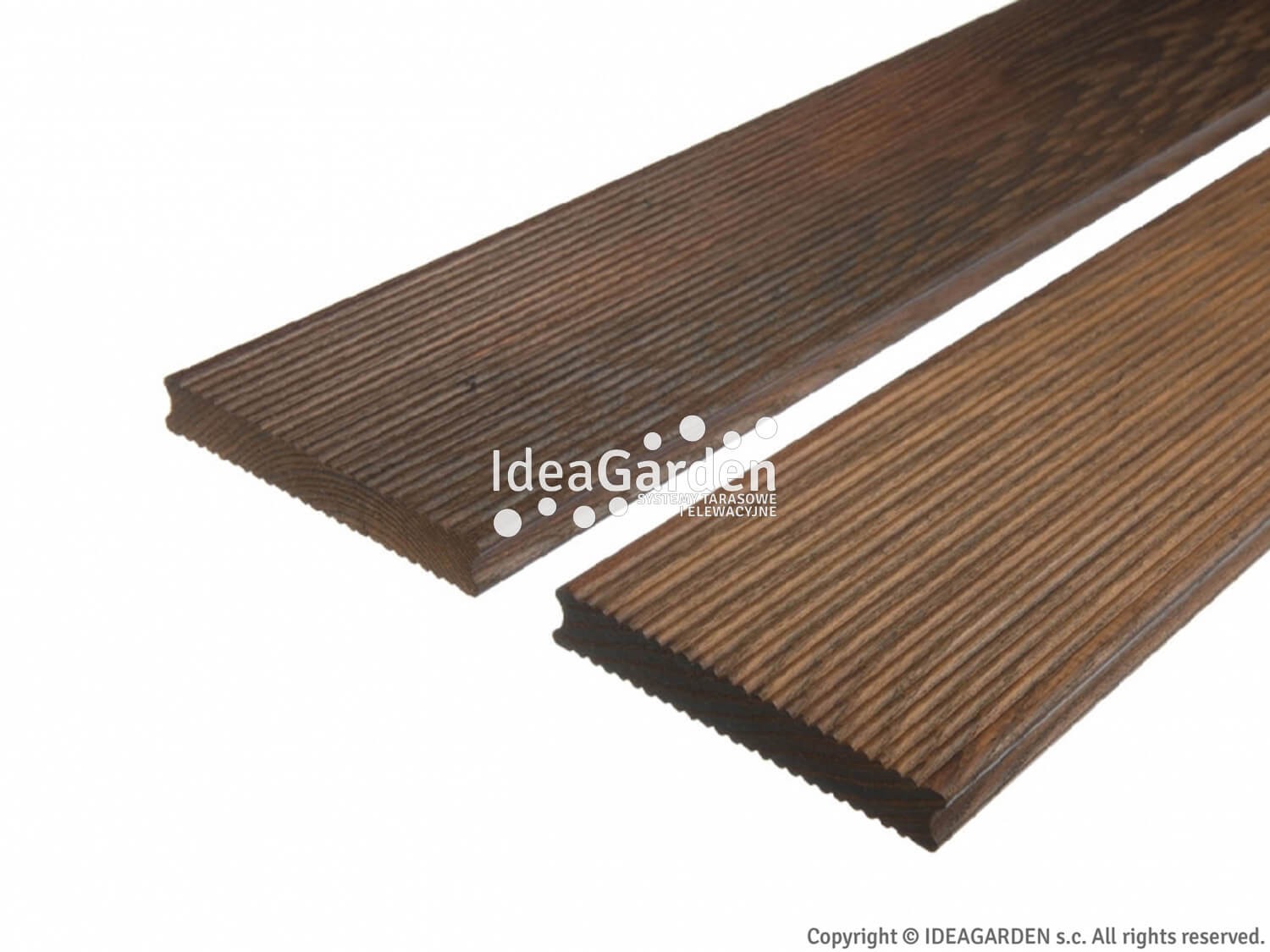 Deska tarasowa Thermo Jesion Amerykański 20x132 [mm] - dł. 3,0 m (drobny ryfel) - D32