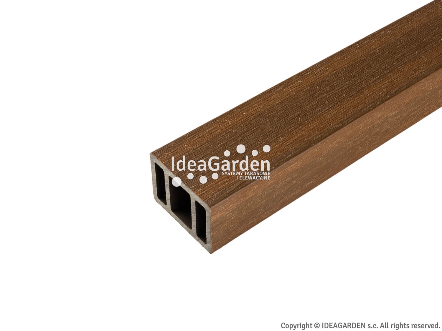 Profil dekoracyjny UH17 60x42 [mm] (Teak) - dł. 2,8 m