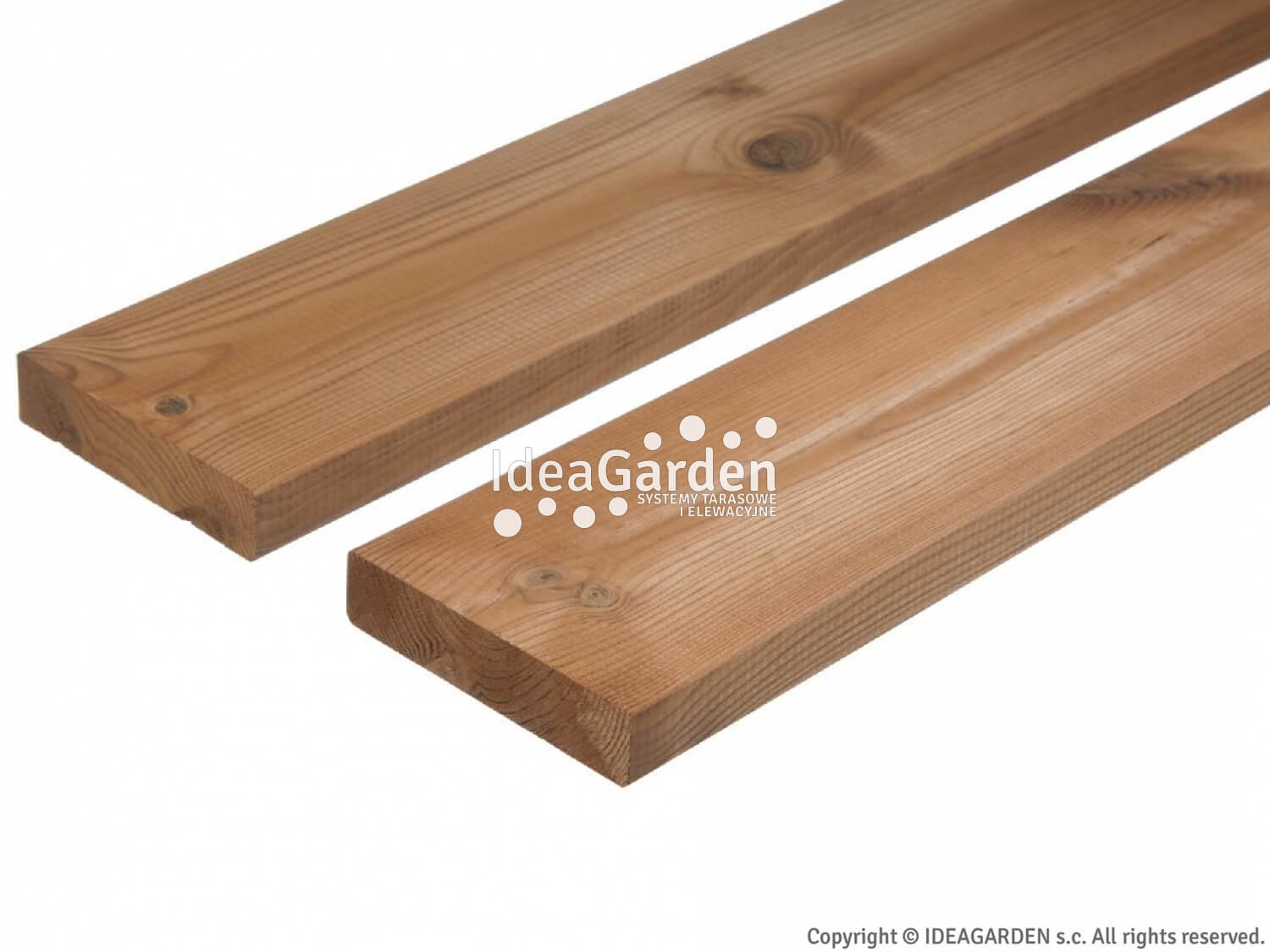 Deska tarasowa Thermo Sosna Skandynawska 26x140 [mm] - dł. 5,4 m (gładka) - D4