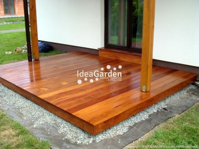 Deska Tarasowa Cumaru 21x145 [mm] - dł. 2,14 m (gładka i drobny ryfl)