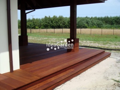 Deska tarasowa Angelim Amorgoso 21x145 [mm] - dł. 4,88 m (drobny ryfel i gładka)